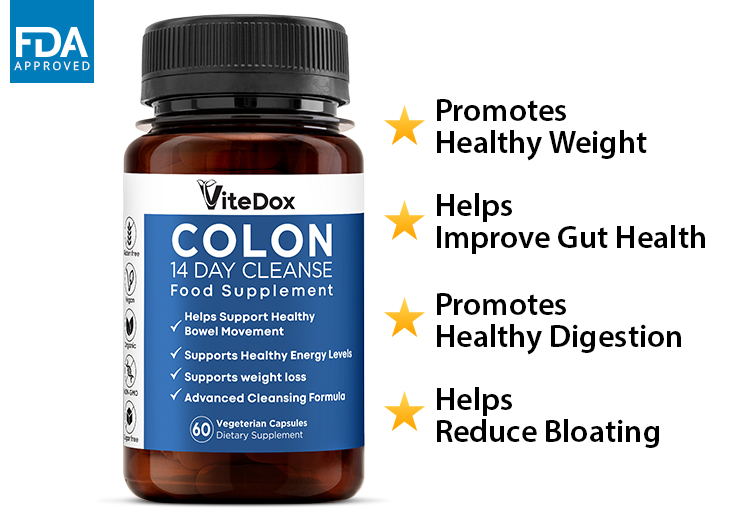 ViteDox COLON 14-Day Cleanse | Food Supplement ViteDox COLON 14-Day Cleanse | Food Supplement