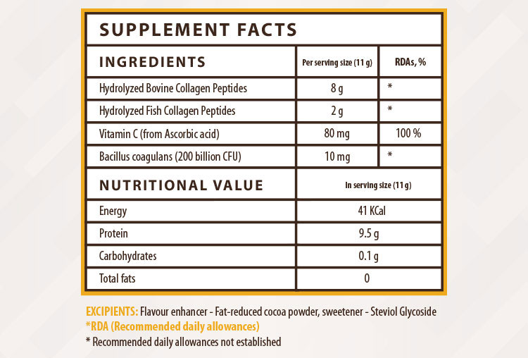 Vitedox Choco Collagen Complex Vitedox Choco Collagen Complex