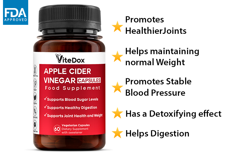 ViteDox Premium Apple Cider Vinegar Capsules ViteDox Premium Apple Cider Vinegar Capsules