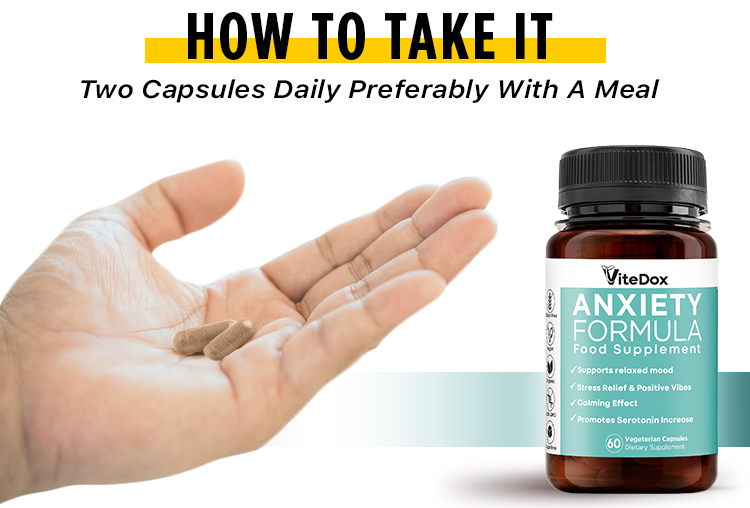 ViteDox Anxiety Formula | Food Supplement ViteDox Anxiety Formula | Food Supplement
