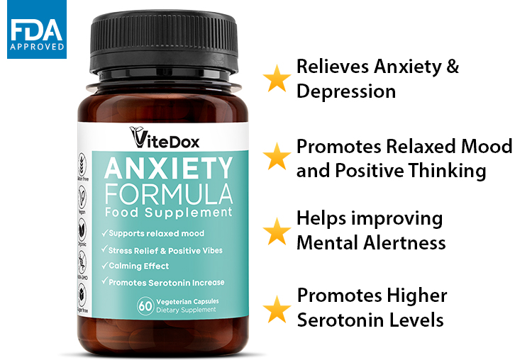ViteDox Anxiety Formula | Food Supplement ViteDox Anxiety Formula | Food Supplement