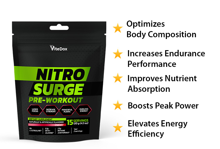 ViteDox NitroSurge | Pre-Workout Supplement ViteDox NitroSurge | Pre-Workout Supplement